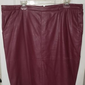 Faux Learther Skirt